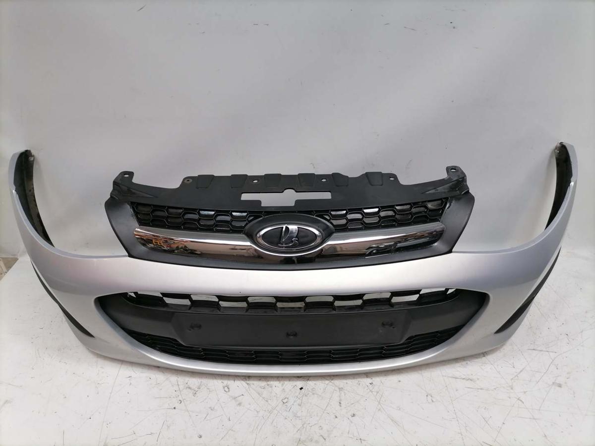 Lada Kalina 2 original Sto&szlig;stange Sto&szlig;f&auml;nger vorn silber BJ15